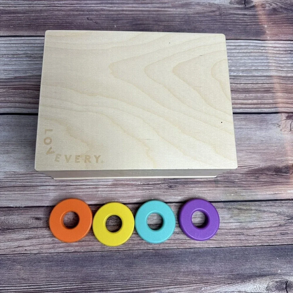 Lovevery Count and Slide Ring Chute‎ Wooden Toy The Realist Play Kit Montessori